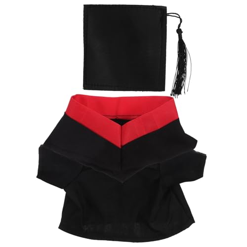 INOOMP 1 Satz Abschlussanzugsspielzeug Zubehör Kindergartenabschluss kleiden Abschluss Ihr Kleidung für Puppen Hüte Outfit-Accessoire Bachelor -Hutdekoration Stoff Black von INOOMP