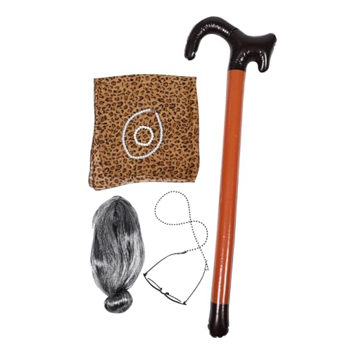 INOOMP 1 Satz Alter Omaanzug Oma-Outfit Opa Kostümzubehör alte Lady Cosplay Requisite Oma Cosplay Oma verkleidet Cosplay Oma Kostümzubehör Plastik INOOMP 1 Satz Alter Omaanzug Oma-Outfit Opa Kostümzubehör alte Lady Cosplay Requisite Oma Cosplay Oma verkleidet Cosplay Oma Kostümzubehör Plastik von INOOMP