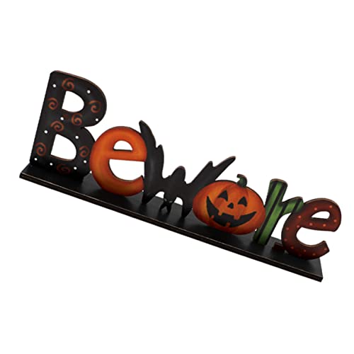 INOOMP 1 Stück Holz Halloween Dekoration Einzigartiges Dekoratives Ornament mit Beware Design für Stimmungsvolle Partys und Festliche Anlässe für Zuhause und Garten INOOMP 1 Stück Holz Halloween Dekoration Einzigartiges Dekoratives Ornament mit Beware Design für Stimmungsvolle Partys und Festliche Anlässe für Zuhause und Garten von INOOMP