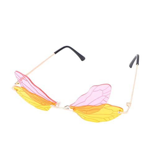 INOOMP 1 Stück Libellenflügel Brille für Partys Foto Requisiten Lustige und Accessoires für Cosplay und Festliche Anlässe Leicht und Tragbar Einzigartiges Linsendesign Farben INOOMP 1 Stück Libellenflügel Brille für Partys Foto Requisiten Lustige und Accessoires für Cosplay und Festliche Anlässe Leicht und Tragbar Einzigartiges Linsendesign Farben von INOOMP