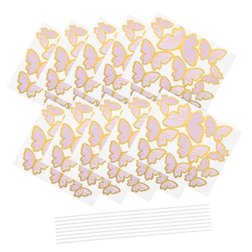 INOOMP 10 Blatt Tortenaufsätze für Geburtstage ein Kuchendeckel golden Schmetterlings-Kuchenaufsatz für Party Die Kuchenschmetterlinge pflücken Kuchen -Topper Papier INOOMP 10 Blatt Tortenaufsätze für Geburtstage ein Kuchendeckel golden Schmetterlings-Kuchenaufsatz für Party Die Kuchenschmetterlinge pflücken Kuchen -Topper Papier von INOOMP