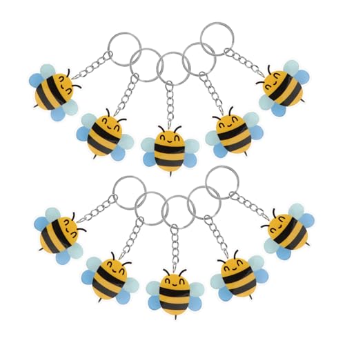 INOOMP 10 Stück Biene Schlüsselanhänger Bienendekor Bienen-schlüsselanhänger, Party-dekoration Die Biene Bienen Zubehör Bienenspielzeug Bienen Dekorationen Acryl INOOMP 10 Stück Biene Schlüsselanhänger Bienendekor Bienen-schlüsselanhänger, Party-dekoration Die Biene Bienen Zubehör Bienenspielzeug Bienen Dekorationen Acryl von INOOMP