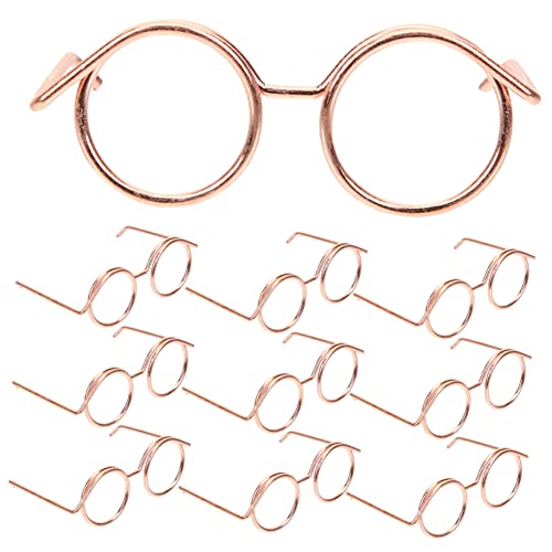 INOOMP 10 Stück Mini Brillen DIY Puppenbrillen Puppen Mit Brillen Zum Anziehen Von Puppen Puppenbrillen Mini Puppen Sonnenbrille Puppenbrillenrand Kleines Puppenzubehör Winziges von INOOMP