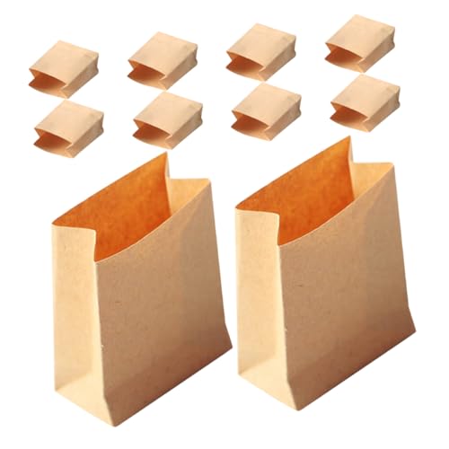 INOOMP 10 Stück Mini -Verpackungstasche Kleine Verpackungsbeutel Mini -Taschen Mini-Umschläge Kleine Leckerbeutel Miniaturen kleine Papiertüten Mini-Sachen Kraftpapier Light von INOOMP