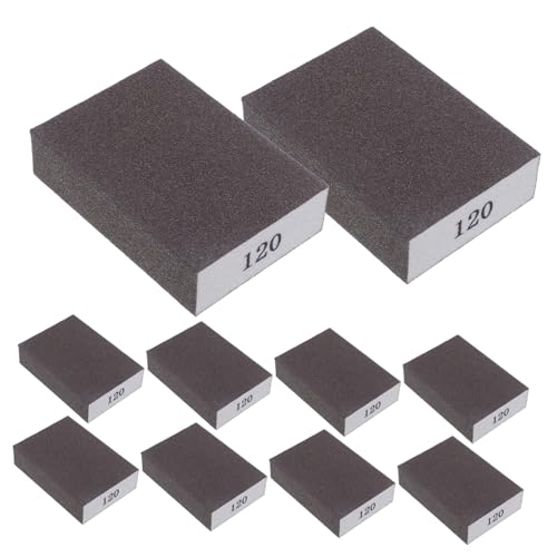 INOOMP 10 Stück Teiliges Doppelseitige Grit Schleifschwämme Waschbare und Wiederverwendbare Schwammsandblöcke für Holz Trockenbau Möbelpolitur Flexible Schleifpads für INOOMP 10 Stück Teiliges Doppelseitige Grit Schleifschwämme Waschbare und Wiederverwendbare Schwammsandblöcke für Holz Trockenbau Möbelpolitur Flexible Schleifpads für von INOOMP