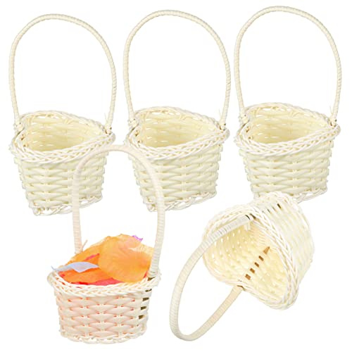 INOOMP 10 Stück Teiliges Geflochtenes Hochzeitskorb mit Griff Wiederverwendbare Kunststoff Körbe für Blumenmädchen Hochzeitsdekoration Obstkorb für Feiern INOOMP 10 Stück Teiliges Geflochtenes Hochzeitskorb mit Griff Wiederverwendbare Kunststoff Körbe für Blumenmädchen Hochzeitsdekoration Obstkorb für Feiern von INOOMP