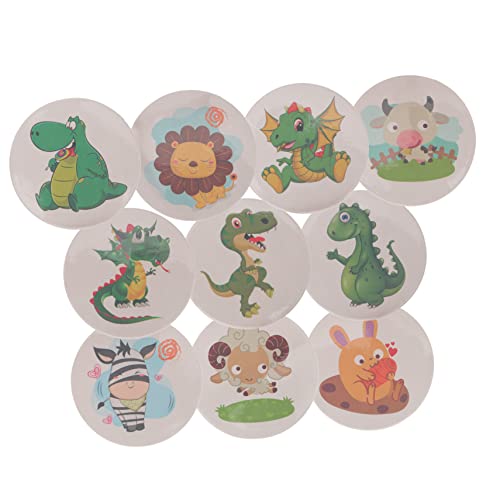 INOOMP 10 Stück Toilettentraining Aufkleber wasserdichte Farbwechselnde Sticker mit Cartoon Tieren für Effektives Töpfchentraining für Kleinkinder und Jungen von INOOMP