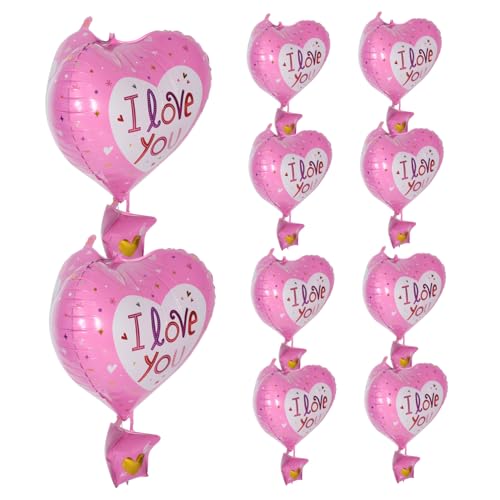 INOOMP 10Stücke Herzballons aus Aluminiumfolie Rosa für Valentinstag Geburtstagsfeiern und Babypartys Langlebige Dekoration für Besondere Anlässe Einfache Anwendung und Vielseitig INOOMP 10Stücke Herzballons aus Aluminiumfolie Rosa für Valentinstag Geburtstagsfeiern und Babypartys Langlebige Dekoration für Besondere Anlässe Einfache Anwendung und Vielseitig von INOOMP