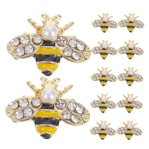 INOOMP 12 Stück Bienennagelkunstzubehör Biene DIY-Anhänger Nagelkunst- Goldene Bienen-Nagelkunst-Charms Nagel Charms Nailart-Schmuck kawaii Nagelanhänger Strass INOOMP 12 Stück Bienennagelkunstzubehör Biene DIY-Anhänger Nagelkunst- Goldene Bienen-Nagelkunst-Charms Nagel Charms Nailart-Schmuck kawaii Nagelanhänger Strass von INOOMP