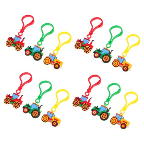 INOOMP 12 Stück Landwirtschaftliches Fahrzeugzubehör Baustelle Schlüsselbund Traktorspielzeugschlüsselkette Farm Novelty Schlüsselbund Mini Farmfahrzeugschlüsselkette PVC INOOMP 12 Stück Landwirtschaftliches Fahrzeugzubehör Baustelle Schlüsselbund Traktorspielzeugschlüsselkette Farm Novelty Schlüsselbund Mini Farmfahrzeugschlüsselkette PVC von INOOMP
