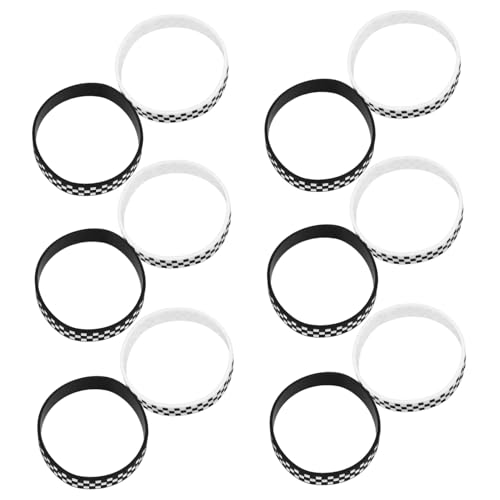 INOOMP 12 Stück Plaidarmband Karierte Silikonarmbänder kompaktes Armband Armbänder für Veranstaltungen Sportarmband für Events Rennparty-Dekorationen Kieselgel INOOMP 12 Stück Plaidarmband Karierte Silikonarmbänder kompaktes Armband Armbänder für Veranstaltungen Sportarmband für Events Rennparty-Dekorationen Kieselgel von INOOMP