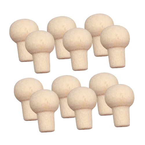INOOMP 12 Stück Puppenhausmöbel Machen winzig klein Miniatur für Mini- -DIY-Accessoires Mini-Schubladenknöpfe Mini-Möbelgriffe Mini-Hausgriffe Mini-Möbelzubehör Holz von INOOMP