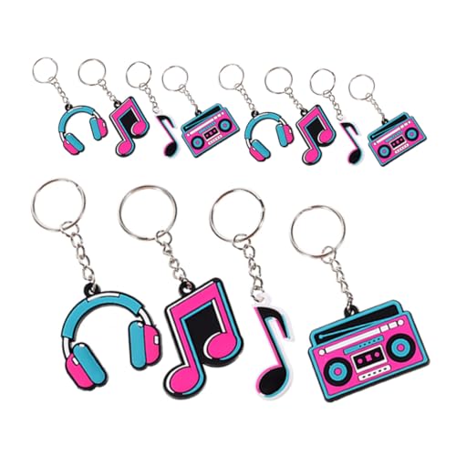 INOOMP 12 Stück Teiliges Musiknoten Schlüsselanhänger Set für Musikpartys und Geburtstags mitgebsel PVC Musikthemen Partydeko für Musikliebhaber Tanz Konzertveranstaltungen INOOMP 12 Stück Teiliges Musiknoten Schlüsselanhänger Set für Musikpartys und Geburtstags mitgebsel PVC Musikthemen Partydeko für Musikliebhaber Tanz Konzertveranstaltungen von INOOMP