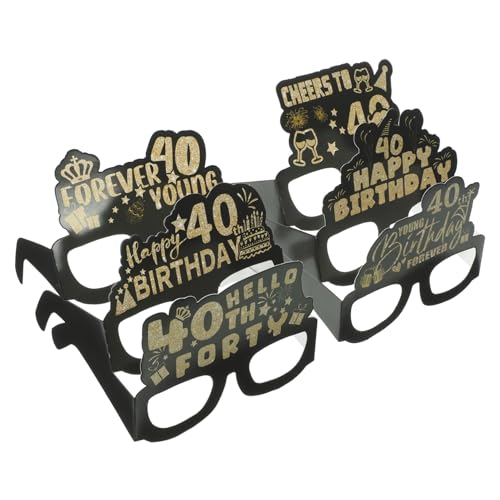 INOOMP 12 Stück Teiliges Papier Geburtstag Partybrillen Kreative und Lustige Eyewear Deko für Geburtstag Leichte Sichere Brillen für Unvergessliche Fotos und Feiern INOOMP 12 Stück Teiliges Papier Geburtstag Partybrillen Kreative und Lustige Eyewear Deko für Geburtstag Leichte Sichere Brillen für Unvergessliche Fotos und Feiern von INOOMP