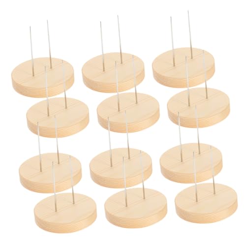 INOOMP 12 Teiliges Puppenständer Gestell Aus Holz Zum Häkeln Von Puppen Mit Doppelnadel Design – Basis Zum Präsentieren Von Tonfiguren Spielzeugmodellen INOOMP 12 Teiliges Puppenständer Gestell Aus Holz Zum Häkeln Von Puppen Mit Doppelnadel Design – Basis Zum Präsentieren Von Tonfiguren Spielzeugmodellen von INOOMP
