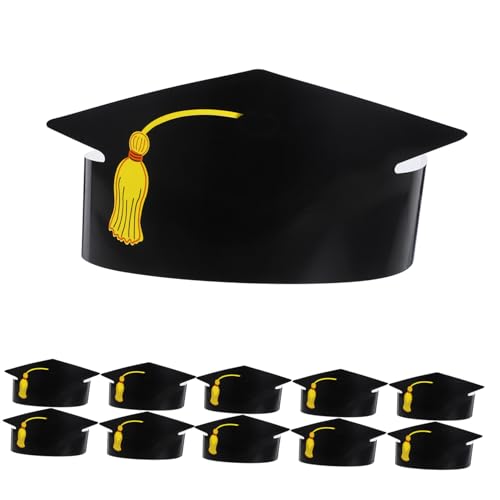 INOOMP 12Stücke DIY Abschluss Hüte Papierstaffelkappen für Graduierungsfeiern Kreative Handwerksprojekte Festliche Dekoration für Schulabschlüsse Unvergessliche INOOMP 12Stücke DIY Abschluss Hüte Papierstaffelkappen für Graduierungsfeiern Kreative Handwerksprojekte Festliche Dekoration für Schulabschlüsse Unvergessliche von INOOMP