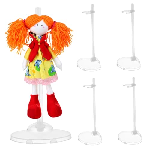 INOOMP 15 Stück Puppenständer Klein Steht Für Puppen Gestell Basis Für Puppe Aufbewahrungsorganisator Für Puppen Unterstützung Groß Actionfiguren-Display Zeigen Regal Transparent Plastik INOOMP 15 Stück Puppenständer Klein Steht Für Puppen Gestell Basis Für Puppe Aufbewahrungsorganisator Für Puppen Unterstützung Groß Actionfiguren-Display Zeigen Regal Transparent Plastik von INOOMP
