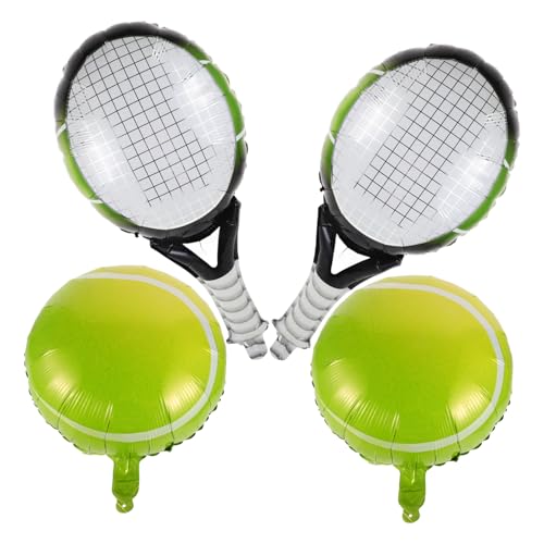 INOOMP 1Satz Tennis Luftballons für Geburtstagsfeiern Grüne Tennisschläger und Dunkle Tennisbälle Sport Dekoration für Tennis Motto Events und Abschlussfeiern INOOMP 1Satz Tennis Luftballons für Geburtstagsfeiern Grüne Tennisschläger und Dunkle Tennisbälle Sport Dekoration für Tennis Motto Events und Abschlussfeiern von INOOMP