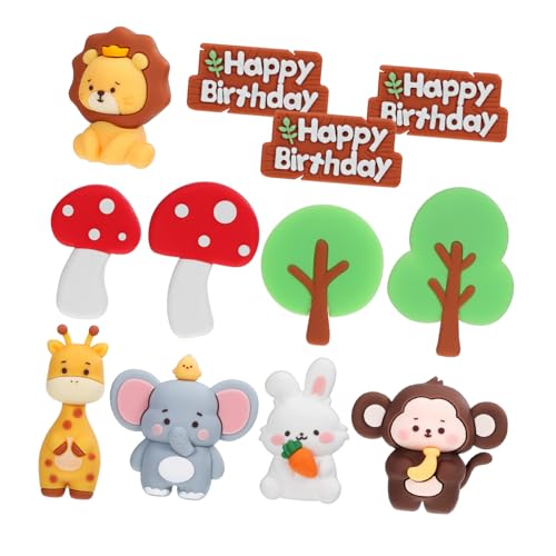 INOOMP 1Satz Waldtier Kuchenaufsätze Teiliges Tierfiguren Dekorationsset für Geburtstagsfeiern Wiederverwendbar für Babypartys und Themen Sicher für Kuchen INOOMP 1Satz Waldtier Kuchenaufsätze Teiliges Tierfiguren Dekorationsset für Geburtstagsfeiern Wiederverwendbar für Babypartys und Themen Sicher für Kuchen von INOOMP