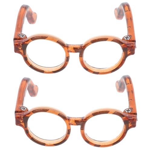 INOOMP 2 Paare Stylische Sonnenbrillen für Puppen Praktische Brillen für Puppen Zubehör für Rollenspiele für Teens Leopard Design INOOMP 2 Paare Stylische Sonnenbrillen für Puppen Praktische Brillen für Puppen Zubehör für Rollenspiele für Teens Leopard Design von INOOMP