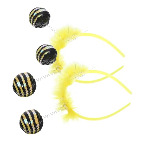 INOOMP 2 Stück Bienen Haarreif Gelb Leichtes Party Haarband für Damen und Mädchen Bequemer Kopfschmuck für Fasching Cosplay und Themenfeiern INOOMP 2 Stück Bienen Haarreif Gelb Leichtes Party Haarband für Damen und Mädchen Bequemer Kopfschmuck für Fasching Cosplay und Themenfeiern von INOOMP