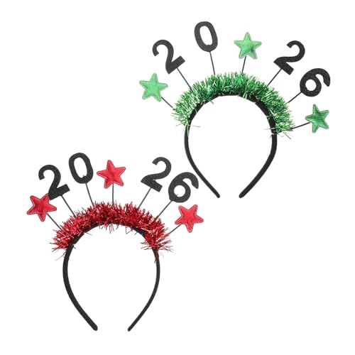 INOOMP 2 Stück Festliche Stern Haarreifen für Silvester Komfortable Stylische Party Accessoires für Jugendliche und Erwachsene Wiederverwendbare Neujahrs Feier Kopfbänder INOOMP 2 Stück Festliche Stern Haarreifen für Silvester Komfortable Stylische Party Accessoires für Jugendliche und Erwachsene Wiederverwendbare Neujahrs Feier Kopfbänder von INOOMP