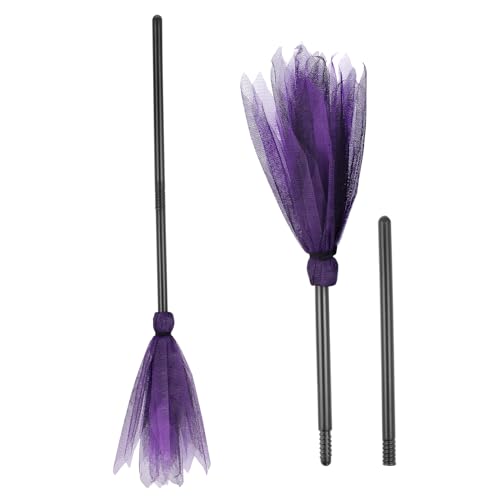 INOOMP 2 Stück Halloween Hexenbesen Kostüm Requisiten für Masquerade Halloween Dekoration und Cosplay Party Accessoires für Erwachsene INOOMP 2 Stück Halloween Hexenbesen Kostüm Requisiten für Masquerade Halloween Dekoration und Cosplay Party Accessoires für Erwachsene von INOOMP