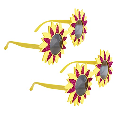INOOMP 2 Stück Hawaiian Party Sonnenbrille Lustige Sonnenblumenbrille für Kostümpartys Karneval und Fotos Kreative Augenaccessoires für Unvergessliche INOOMP 2 Stück Hawaiian Party Sonnenbrille Lustige Sonnenblumenbrille für Kostümpartys Karneval und Fotos Kreative Augenaccessoires für Unvergessliche von INOOMP