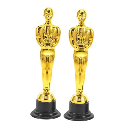 INOOMP 2 Stück Leistungstrophäen Vergoldete Mini Trophäen Für Schulbelohnungen Sportveranstaltungen Und Feiern Preispokale Für Jungen Und Mädchen Wiederverwendbar von INOOMP