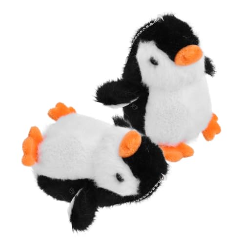 INOOMP 2 Stück Pinguin-Anhänger Schlüsselbund Plüsch-Anhänger gefüllte Puppe Schlüsselanhänger Tiere ausgestopft Cartoon -Schlüsselanhänger Plüsch Schlüsselanhänger Black INOOMP 2 Stück Pinguin-Anhänger Schlüsselbund Plüsch-Anhänger gefüllte Puppe Schlüsselanhänger Tiere ausgestopft Cartoon -Schlüsselanhänger Plüsch Schlüsselanhänger Black von INOOMP