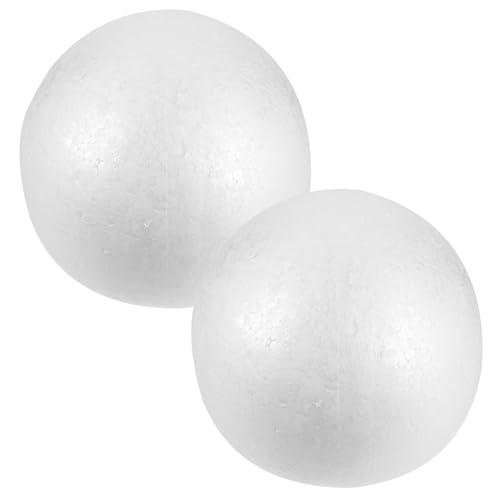 INOOMP 2 Stück Schaumstoff Eier Vorsimuliert Rund Mousse Glatt DIY Oval Große Eierform Ornament Basteln Eierform Basteln Große Styropor Eier Zum Basteln Styropor Bälle von INOOMP