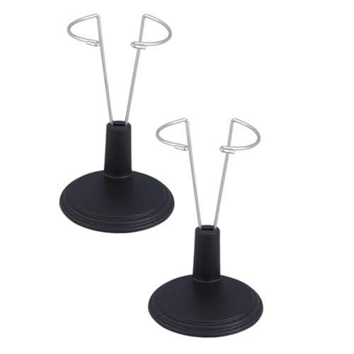 INOOMP 2 Stück Stützrahmen für Puppen Figurenhalter klein Lagerregal kreative Puppe Mode doll Accessories Puppen Accessoires kreativer Puppenstand tragbarer Puppenständer Black von INOOMP