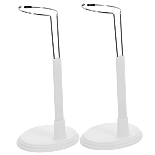 INOOMP 2 Stück Stützrahmen für Puppen Inhaber hoch Figurenständer Stand Mode doll Accessories Puppen Accessoires Aufbewahrungsregal für Puppenspielzeug Halter für Puppenständer Weiß von INOOMP