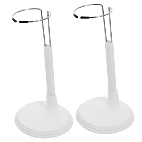 INOOMP 2 Stück Stützrahmen für Puppen doll Accessories Puppen Accessoires Puppensammlung Puppe, die Unterstützung anzeigt Gestell tragbarer Puppenständer kreativer Puppenstand Weiß von INOOMP