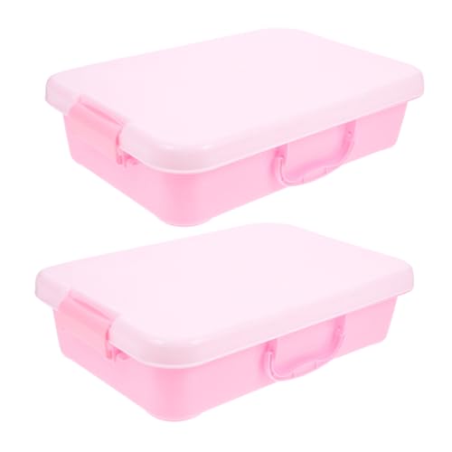 INOOMP 2 Stück Tragbare Sandkiste klein Babys Kinderspielzeug groß Tablett Sandkasten für Sandkasten Plastiksandkasten Sandkasten im Freien Lustiges Abs Rosa INOOMP 2 Stück Tragbare Sandkiste klein Babys Kinderspielzeug groß Tablett Sandkasten für Sandkasten Plastiksandkasten Sandkasten im Freien Lustiges Abs Rosa von INOOMP