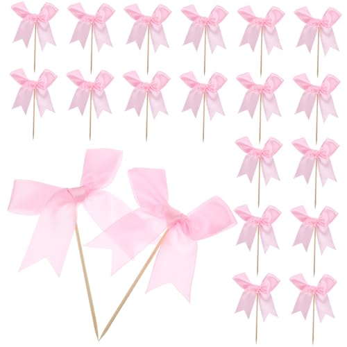 INOOMP 20 Stück Butterfly Cake Card -Einsatz rosa Cupcake-Topper rosa Bogencupcake -Picks Bogenaufsatz Kuchendekorationen Bowknot -Kuchendekoration Bogentopper Polyester INOOMP 20 Stück Butterfly Cake Card -Einsatz rosa Cupcake-Topper rosa Bogencupcake -Picks Bogenaufsatz Kuchendekorationen Bowknot -Kuchendekoration Bogentopper Polyester von INOOMP