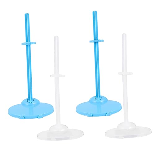 INOOMP 20 Stück Puppenständer Zubehör Transparente Blaue Stabiler Halt für Puppen für Langlebig und Sicher von INOOMP
