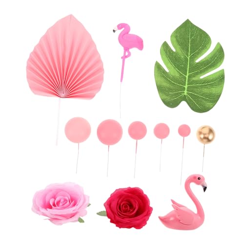 INOOMP 23 Stück Flamingo-Geburtstagsfeierdekoration Tropische Dekorationen Hawaii-Kuchenaufsätze Hawaiianische Strandkuchendekorationen Luau-Kuchendekorationen Schaum Rosa INOOMP 23 Stück Flamingo-Geburtstagsfeierdekoration Tropische Dekorationen Hawaii-Kuchenaufsätze Hawaiianische Strandkuchendekorationen Luau-Kuchendekorationen Schaum Rosa von INOOMP