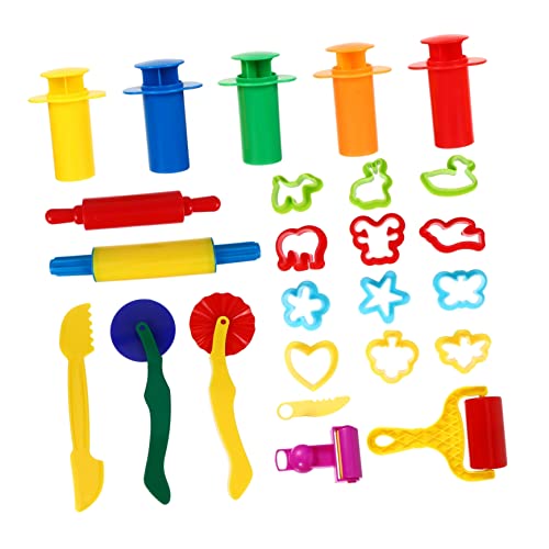 INOOMP 25Stücke Teiliges Knete Werkzeugset für Bunte Modellierwerkzeuge mit Formen und Extruder DIY Tonspielzeug für Kreative Bastelprojekte Zuhause Schule INOOMP 25Stücke Teiliges Knete Werkzeugset für Bunte Modellierwerkzeuge mit Formen und Extruder DIY Tonspielzeug für Kreative Bastelprojekte Zuhause Schule von INOOMP