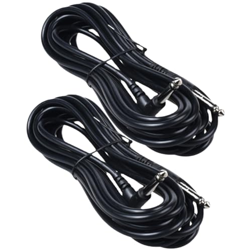 INOOMP 2Stücke Gitarren Audiokabel Professionelles Langlebiges Kabel für Optimale Signalübertragung und Hohe Klangqualität für Live Anwendungen von INOOMP