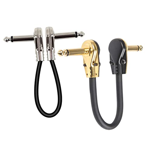 INOOMP 2Stücke Gitarren Patch Kabel Flaches Kabel für Effektgeräte Kompatibel mit Gitarre Bass und Anderen Musikinstrumenten Hochwertige von INOOMP