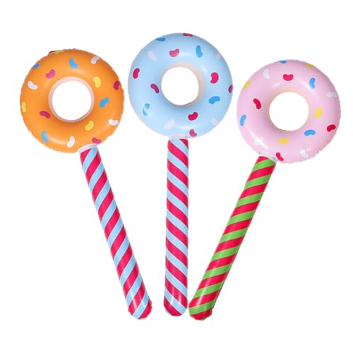 INOOMP 3 Stück Aufblasbares Donut- Party-Schlauchboote aufblasbare Süßigkeitendekorationen Donut aufblasbar Donut-Party-Dekorationen aufblasbarer Donut Süßigkeiten Ballons PVC INOOMP 3 Stück Aufblasbares Donut- Party-Schlauchboote aufblasbare Süßigkeitendekorationen Donut aufblasbar Donut-Party-Dekorationen aufblasbarer Donut Süßigkeiten Ballons PVC von INOOMP
