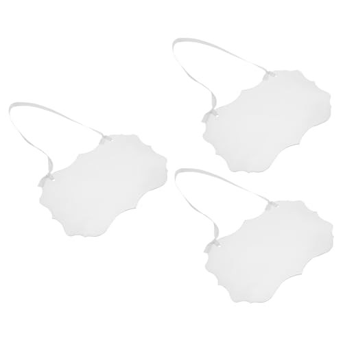 INOOMP 3 Stück Blankoschild Aus Acryl Hängeschilder Für Bräutigam Und Braut Doppelseitige Sitzplatzreservierungsschilder Übergabezeichen Stuhl Zeichen Hochzeitszeichen Transparent von INOOMP