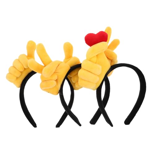 INOOMP 3 Stück Lustiges Party Haarband Lustige Party Requisiten Lustiger Gesten Kopfschmuck Handgesten Haarband Halloween von INOOMP