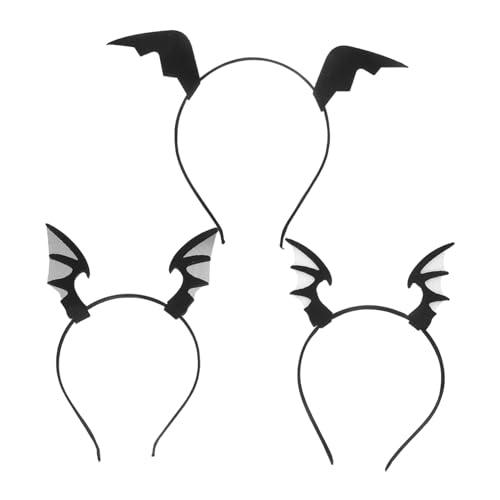 INOOMP 3 Stück Teiliges Bat Wing Haarband Leichte Halloween Haarreifen für Erwachsene Vielseitiger Gothic Haarschmuck Bequemes Cosplay Zubehör für Party und Festlichkeiten INOOMP 3 Stück Teiliges Bat Wing Haarband Leichte Halloween Haarreifen für Erwachsene Vielseitiger Gothic Haarschmuck Bequemes Cosplay Zubehör für Party und Festlichkeiten von INOOMP