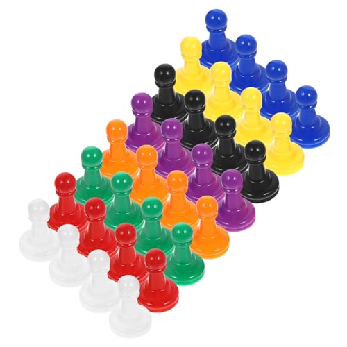 INOOMP 32 Stück Teiliges Bunter Kunststoff Pawn Schachfiguren für Brettspiele Farben für Partys und Kreative Spiele Sicher und Langlebig INOOMP 32 Stück Teiliges Bunter Kunststoff Pawn Schachfiguren für Brettspiele Farben für Partys und Kreative Spiele Sicher und Langlebig von INOOMP