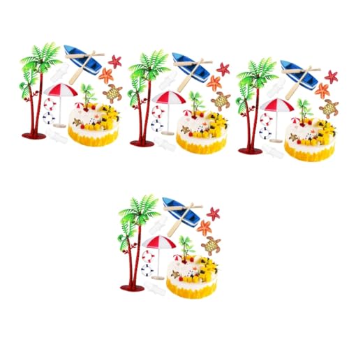 INOOMP 4 Sätze Dekoration Mit Strandmotiven Einrichtung Mit Strandmotiven Kuchendeckel Für Den Strand Tropisches Tropenpartydekorationen Stranddekor Baum Hochzeit Glas 10 Stück * 4 INOOMP 4 Sätze Dekoration Mit Strandmotiven Einrichtung Mit Strandmotiven Kuchendeckel Für Den Strand Tropisches Tropenpartydekorationen Stranddekor Baum Hochzeit Glas 10 Stück * 4 von INOOMP