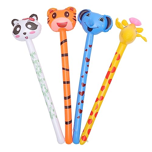 INOOMP 4 Stück Aufblasbarer Tierkopf Hoch Dschungel Aufblasbare Spielzeuge Sprengen Tiere Stick Luftballons Tierballons Aufblasbares Tierspielzeug Aufblasbare Stöcke Pvc INOOMP 4 Stück Aufblasbarer Tierkopf Hoch Dschungel Aufblasbare Spielzeuge Sprengen Tiere Stick Luftballons Tierballons Aufblasbares Tierspielzeug Aufblasbare Stöcke Pvc von INOOMP