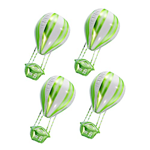 INOOMP 4 Stück Ballon Aus Aluminiumfolie Hochzeit Kleine Folienballons Luftballons Für Folienballons Babyparty Aufblasbar Heiß Geburtstags-schlauchboote Geburtstagsfeier Die Green von INOOMP