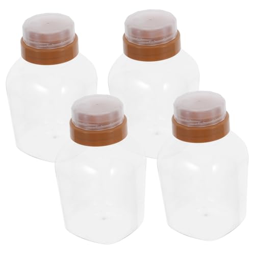 INOOMP 4 Stück Honigtopf Honigglasspender Honigspenderflasche Honigbehälter aus Kunststoff Vorratsdosen Süßigkeitendose aus Kunststoff leere Honigflaschen das Haustier INOOMP 4 Stück Honigtopf Honigglasspender Honigspenderflasche Honigbehälter aus Kunststoff Vorratsdosen Süßigkeitendose aus Kunststoff leere Honigflaschen das Haustier von INOOMP